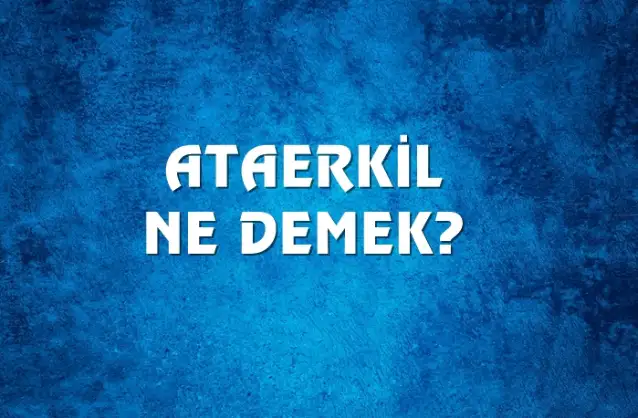 Ataerkil Ne Demek, Ne Anlama Gelir? Ataerkil Kelimesi TDK Sözlük Anlamı Nedir?