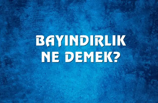 Bayındırlık Ne Demek, Ne Anlama Gelir? Bayındırlık Kelimesi TDK Sözlük Anlamı Nedir?