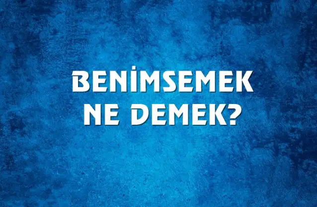 Benimsemek Ne Demek, Ne Anlama Gelir? Benimsemek Kelimesi TDK Sözlük Anlamı Nedir?