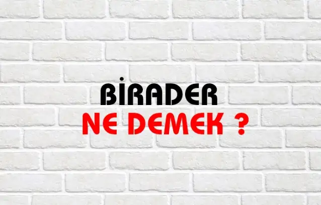 Birader Ne Demek, Ne Anlama Gelir? Birader Kelimesi TDK Sözlük Anlamı Nedir?