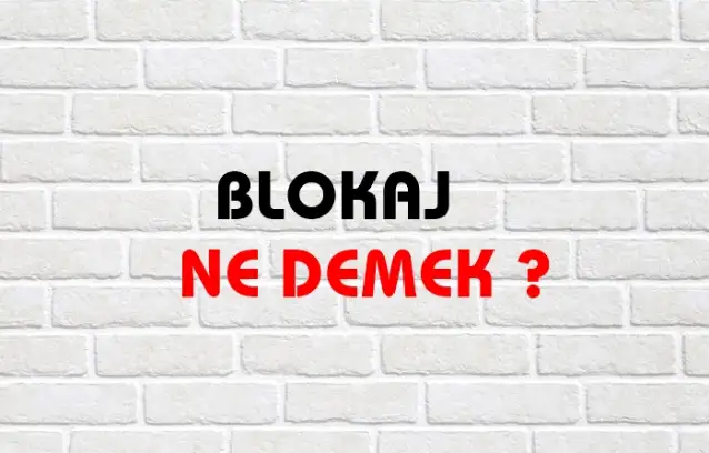 Blokaj Ne Demek, Ne Anlama Gelir? Blokaj Kelimesi TDK Sözlük Anlamı Nedir?
