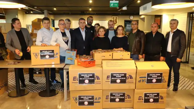 Madenciler için mitinglerini iptal eden eczacılar hazırladıkları kumanyayı Bartın'a gönderdi
