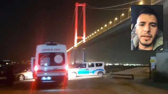 Osmangazi Köprüsü'nde polis intiharı: Aracını çalışır halde bırakıp atladı