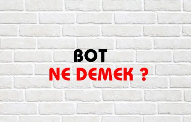 Bot Ne Demek, Ne Anlama Gelir? Bot Kelimesi TDK Sözlük Anlamı Nedir?