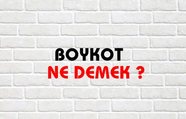Boykot Ne Demek, Ne Anlama Gelir? Boykot Kelimesi TDK Sözlük Anlamı Nedir?