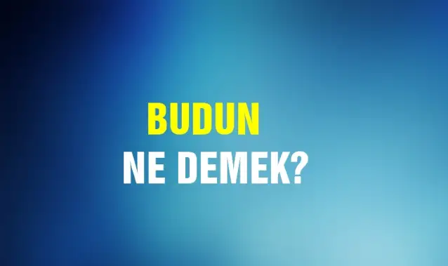 Budun Ne Demek, Ne Anlama Gelir? Budun Kelimesi TDK Sözlük Anlamı Nedir?