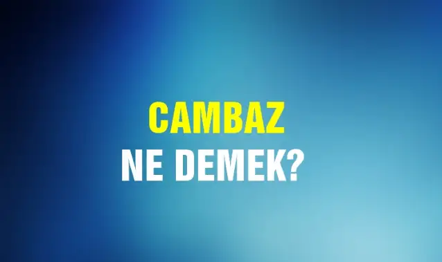 Cambaz Ne Demek, Ne Anlama Gelir? Cambaz Kelimesi TDK Sözlük Anlamı Nedir?