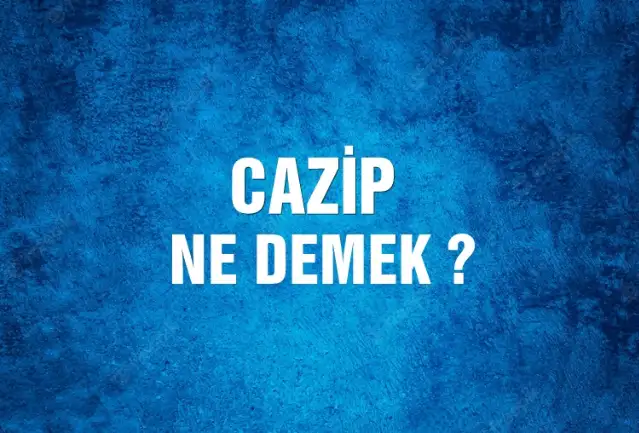 Cazip Ne Demek, Ne Anlama Gelir? Cazip Kelimesi TDK Sözlük Anlamı Nedir?