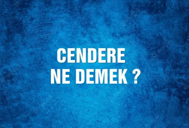 Cendere Ne Demek, Ne Anlama Gelir? Cendere Kelimesi TDK Sözlük Anlamı Nedir?