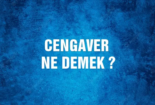 Cengaver Ne Demek, Ne Anlama Gelir? Cengaver Kelimesi TDK Sözlük Anlamı Nedir?