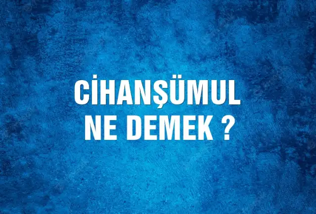 Cihanşümul Ne Demek, Ne Anlama Gelir? Cihanşümul Kelimesi TDK Sözlük Anlamı Nedir?
