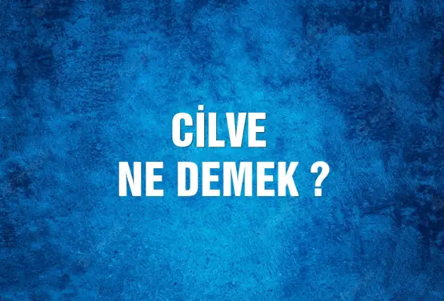 Cilve Ne Demek, Ne Anlama Gelir? Cilve Kelimesi TDK Sözlük Anlamı Nedir?