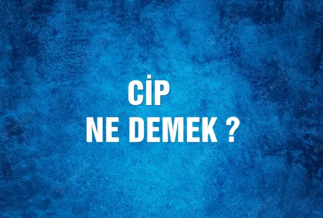 Cip Ne Demek, Ne Anlama Gelir? Cip Kelimesi TDK Sözlük Anlamı Nedir?