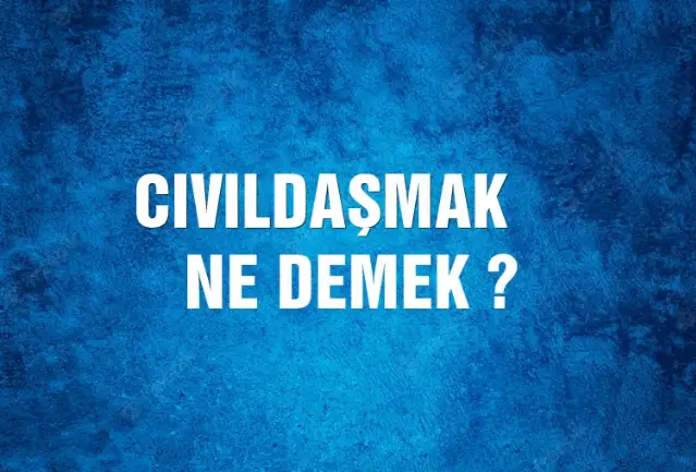 Cıvıldaşmak Ne Demek, Ne Anlama Gelir? Cıvıldaşmak Kelimesi TDK Sözlük Anlamı Nedir?