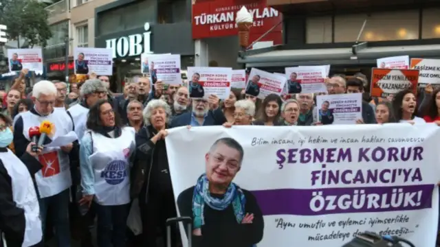 Şebnem Korur Fincancı için İzmir'de eylem