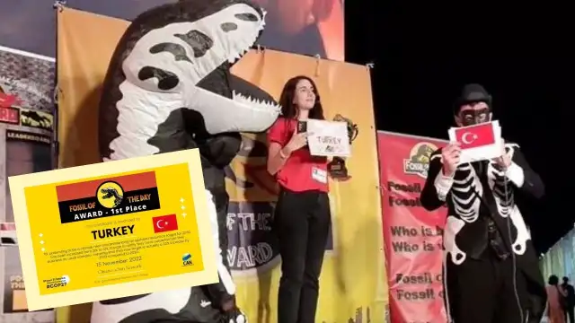 Türkiye'ye 'günün fosili' ödülü
