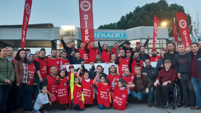 Bekaert fabrika işçileri yasak kararına tanımadı