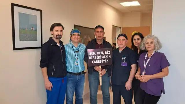 Ölümle tehdit edilen hekimi meslektaşları koruyor