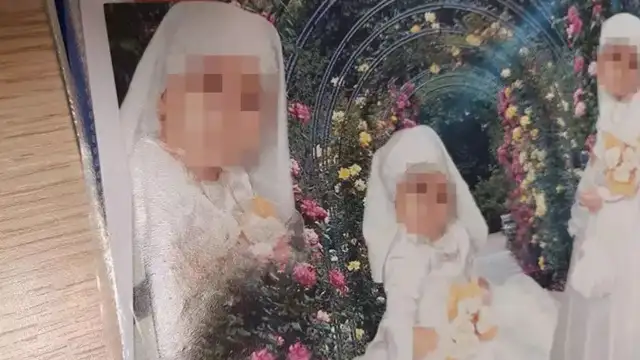 6 yaşında tarikat içinde evlendiren H.K.G'nin gelinlikli fotoğrafları ortaya çıktı