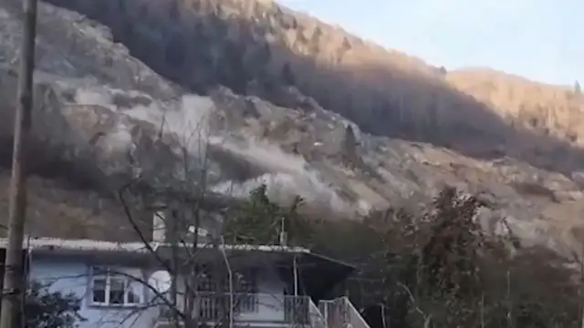İkizdere'de Cengiz İnşaat icraatları bitmiyor: Dinamit patlattılar, heyelan oluştu