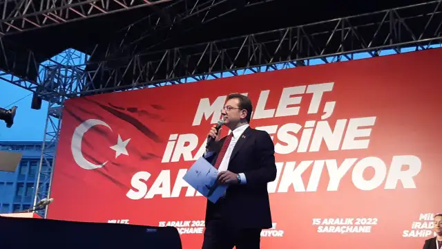 Hukuksuz mahkumiyete karşı binler ve liderler Saraçhane'deydi, dokuz8HABER an be an takip etti