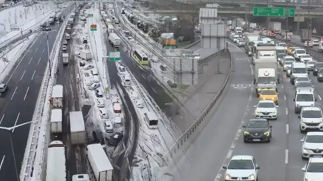 Geçen yıl bugün trafiği felç eden kar yağışı, bu sene yerini kuraklığa bıraktı