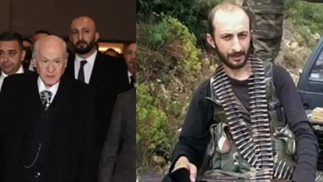 Hem savaş suçlusu hem dolandırıcı: Savcı 'bulamıyorum' dedi, meğer Bahçeli'nin hemen arkasındaymış