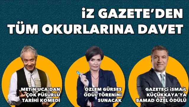 İz Gazete'den okurlarına davet: İz Bırakanlar Ödülleri sahiplerini buluyor