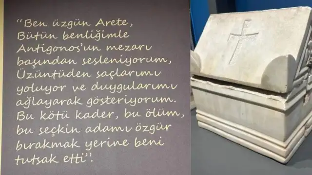 2500 yıl önceki mesaj: Mezar taşına mesaj bırakmış