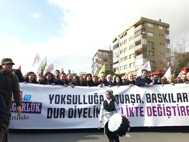 Emek ve Özgürlük İttifakı Kartal mitinginde buluştu, Selahattin Demirtaş'ın seçim müziği yayınlandı
