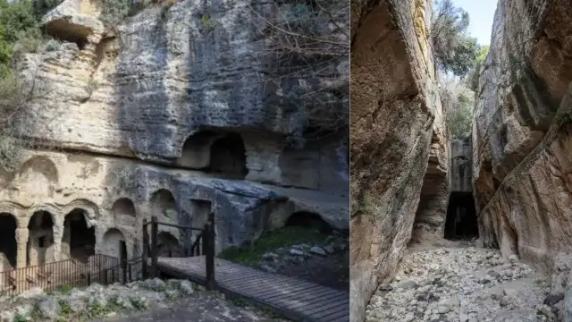 Hatay'da 2 bin yıl önce yapılan Titus Tüneli sapasağlam ayakta
