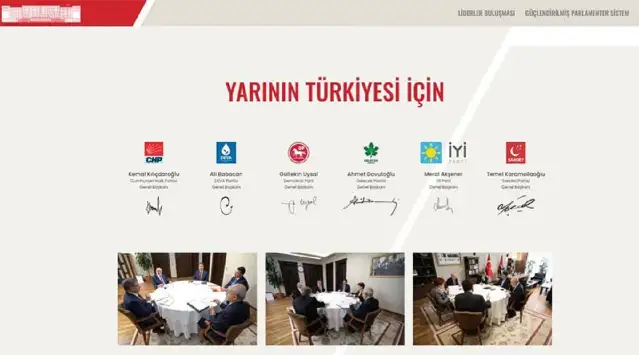 Altılı Masa'nın internet sitesi Millet İttifakı sitesine dönüştürüldü