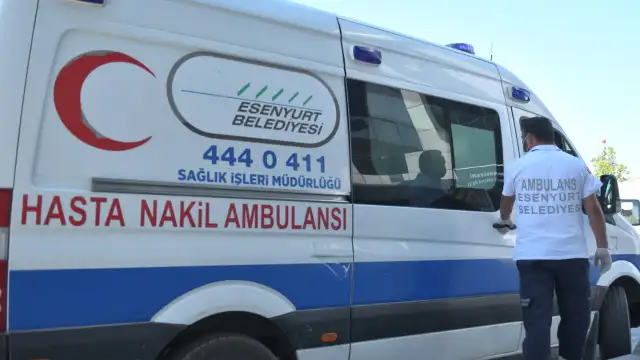 İçinde hasta olan ambulansa haciz!