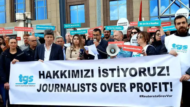 TGS, Reuters Haber Ajansı'na grev kararı astı: "Hak ettiğimizi alana kadar vazgeçmeyeceğiz"