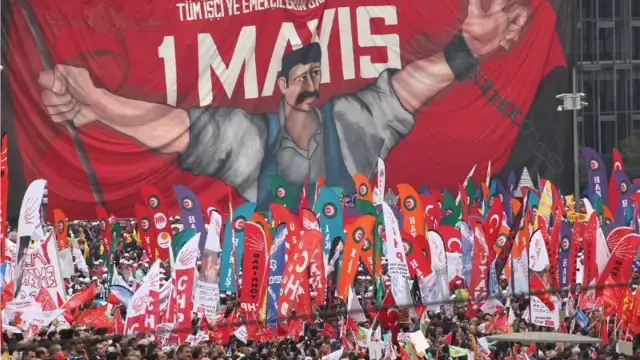 Seçimler öncesi Marmara Bölgesi'nde 1 Mayıs coşkusu öne çıktı