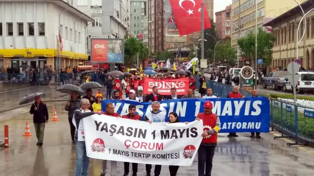 Çorum’da 1 Mayıs gündemi işsizlik ve zamlar oldu