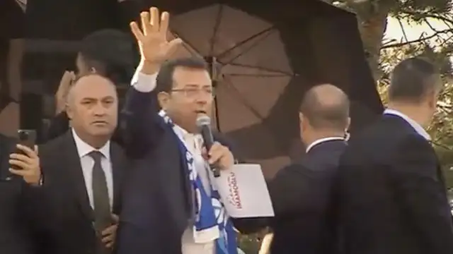 İmamoğlu’nun Erzurum mitingine taşlı sopalı saldırı