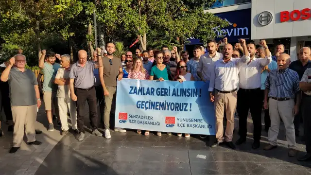 CHP’den Manisa'da “zam” protestosu