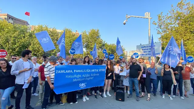 SOL Parti İstanbul Örgütü'nden Söğütlüçeşme'de eylem