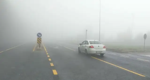 Bolu Dağı'nda sağanak ve sis görüş mesafesini düşürdü