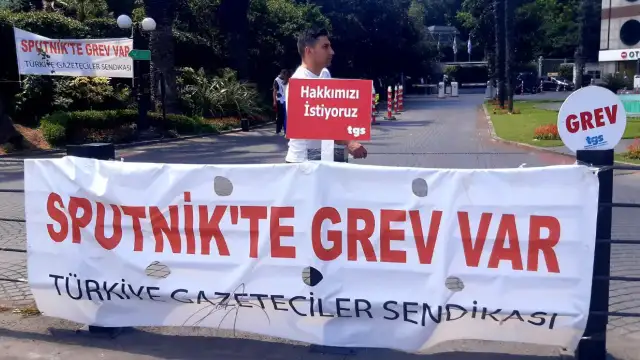 Sputnik'de grev 12. Gününde 