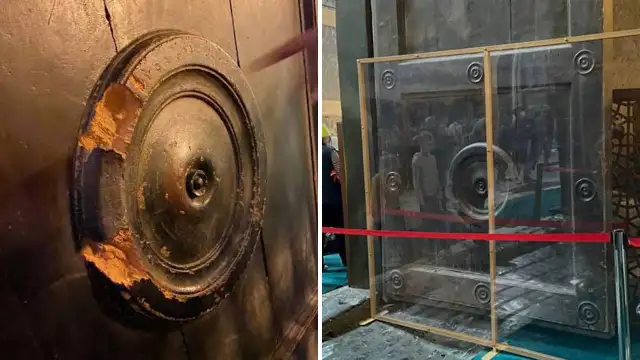 Daha önce de yemişlerdi: Ayasofya'nın bir kapısı daha kırılmış