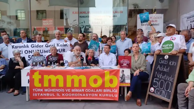 Gezi Davası tutukluları için başlatılan  Adalet Nöbeti 500. gününde