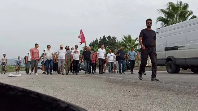 TİP'ten Özgürlük Yürüyüşü'nün 17. gününde Filistin mesajı