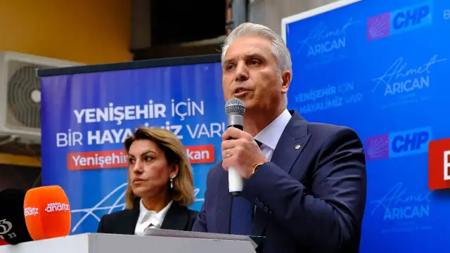 CHP'li Ahmet Arıcan Yenişehir Belediye Başkanlığı'na adaylığını açıkladı