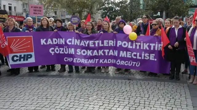CHP Edremit Kadın Kolları: 25 Kasım açıklaması: Kadına yönelik şiddeti sonlandırmak için kararlılıkla mücadele edeceğiz