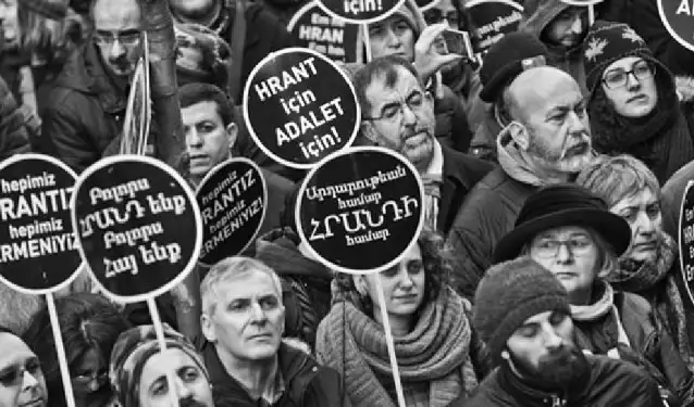 Hrant'ın Arkadaşları Agos önünde: Hrant'ın katline ferman veren kimse yargılanmadı