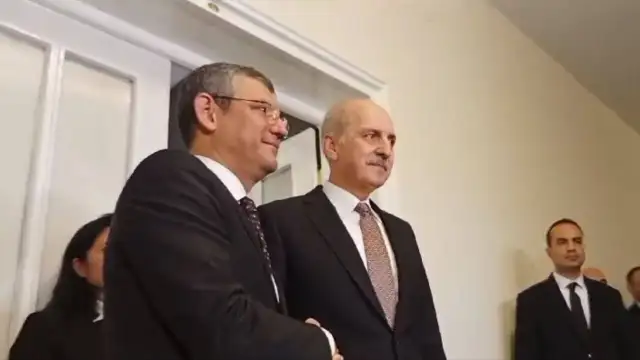 TBMM Başkanı Numan Kurtulmuş, Özgür Özel'i ziyaret etti