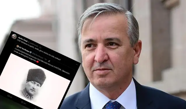 Erdoğan'ın eski metin yazarı Aydın Ünal, Ali Yerlikaya'nın Atatürk resmi paylaşmasından rahatsız oldu: Darbe mi oldu