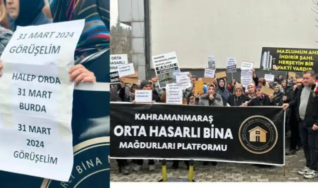 Depremzede yurttaşlardan AKP binasına sarı zarf: "31 Mart'ta görüşeceğiz"